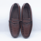 Men’s Slip-on Leather Shoes in Deep Brown GS34