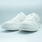 Unisex Low-Top Sneakers Classic White with Black, Red & Green Detail