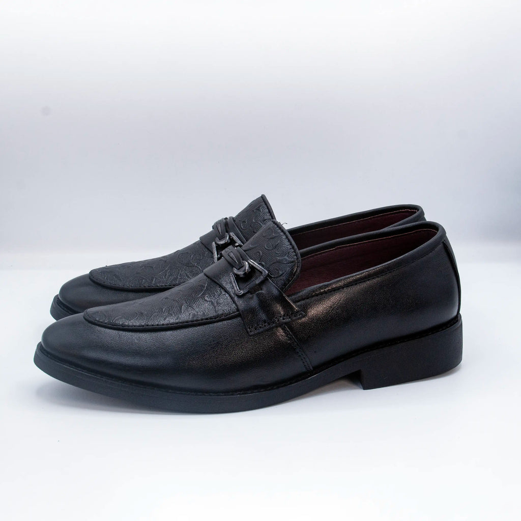 Black Genuine Leather Party Shoes GS94