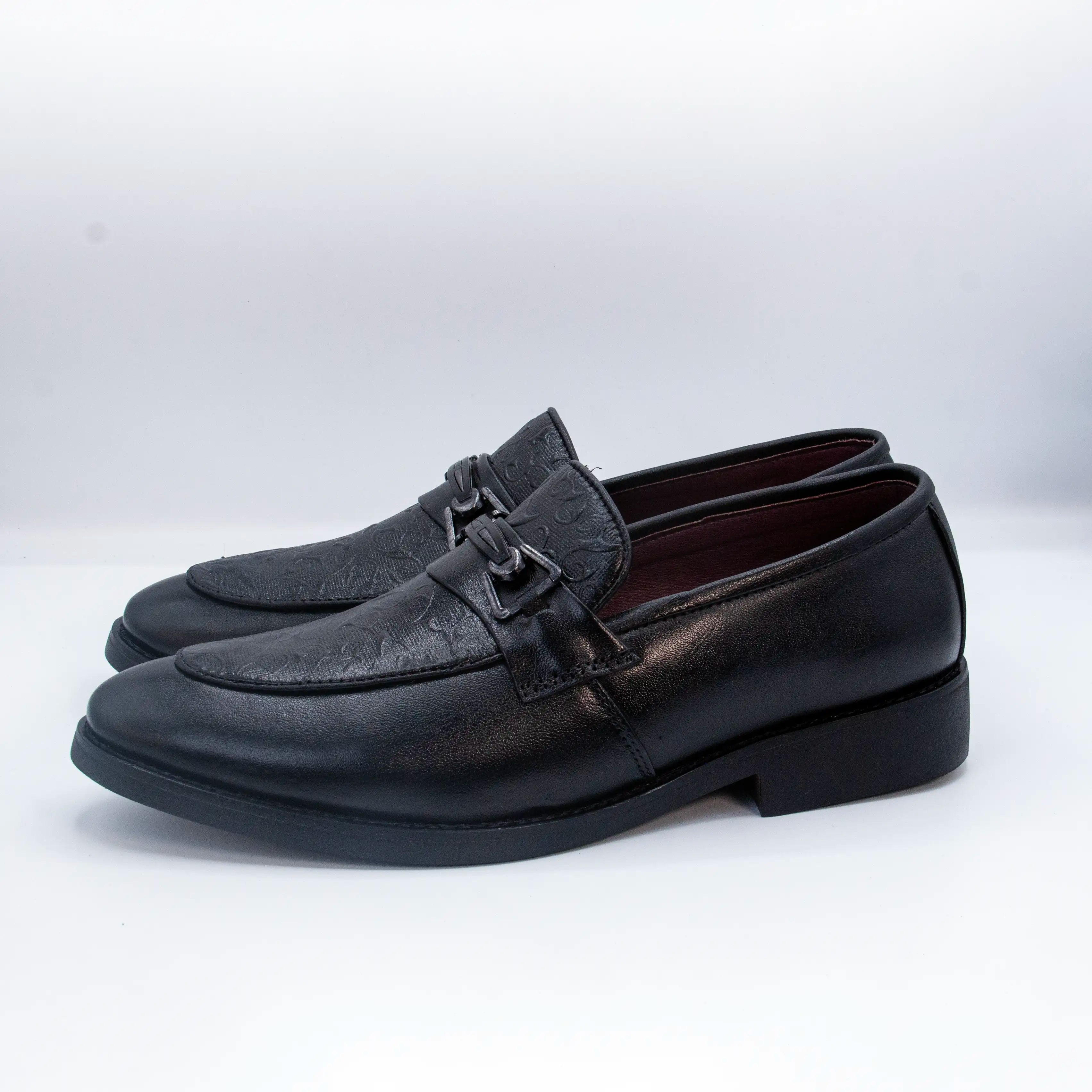 Black Genuine Leather Party Shoes GS94
