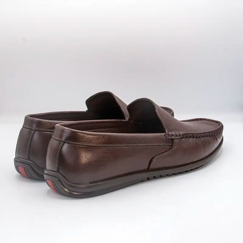 Men’s 100% Genuine Leather Brown Loafer GS95