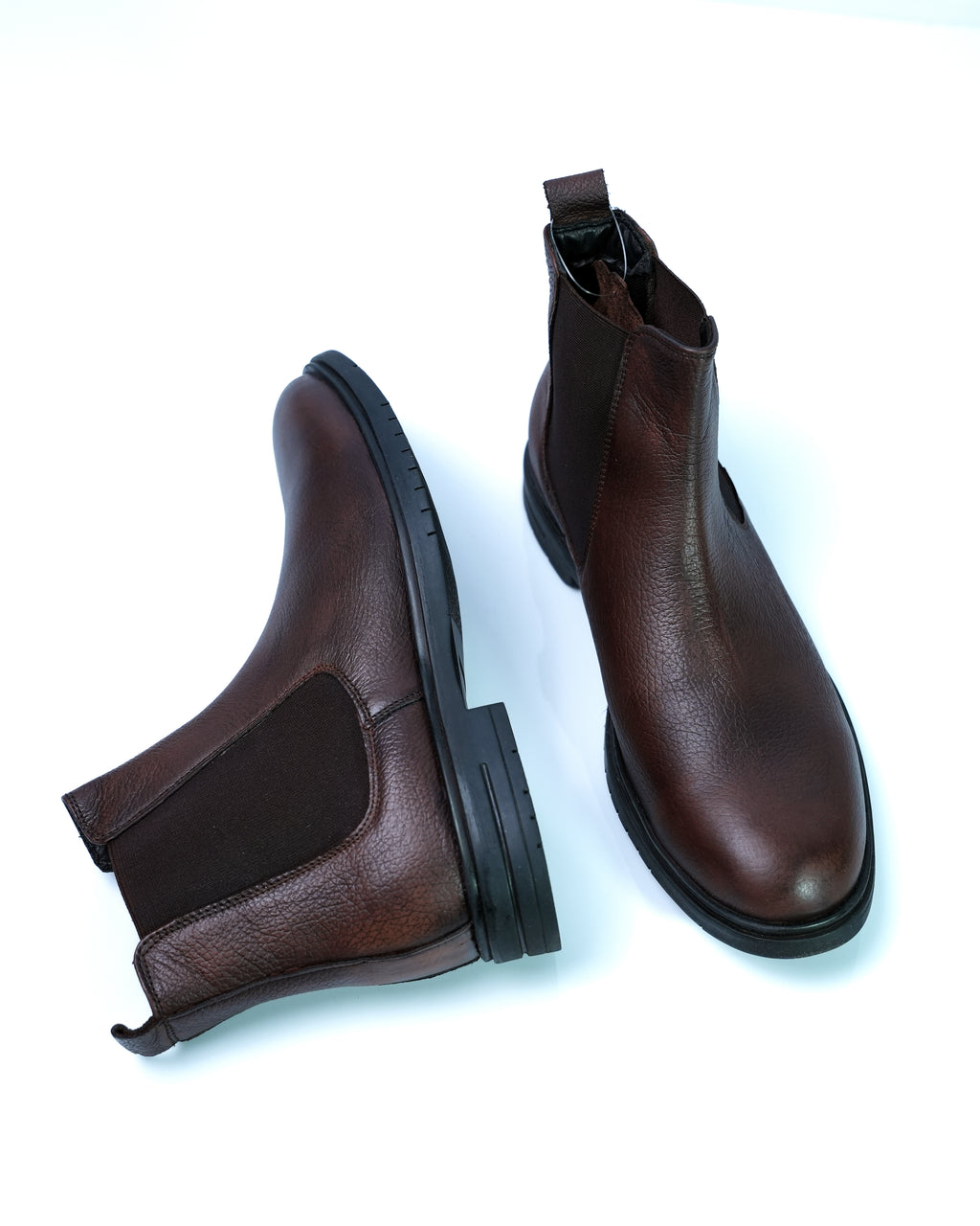 GoldStar Republic Leather men's brown Chelsea boots GS177 – view 3