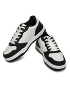 Pair of Bond Street men's white and black casual sneakers by GoldStar Nepal, Jutapasal code GS171