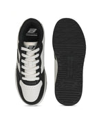 White and black PVC outsole of Bond Street GS171 men's casual sneakers, grip pattern visible