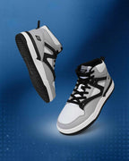 Bond Street Men's Grey &amp; Black Casual Sneakers GS172
