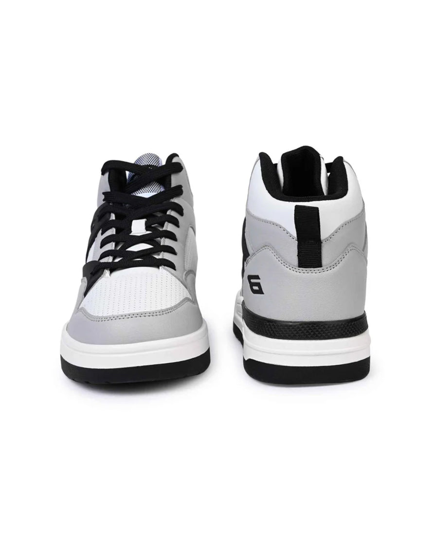 Bond Street Men's Grey &amp; Black Casual Sneakers GS172