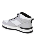 Bond Street Men's Grey &amp; Black Casual Sneakers GS172