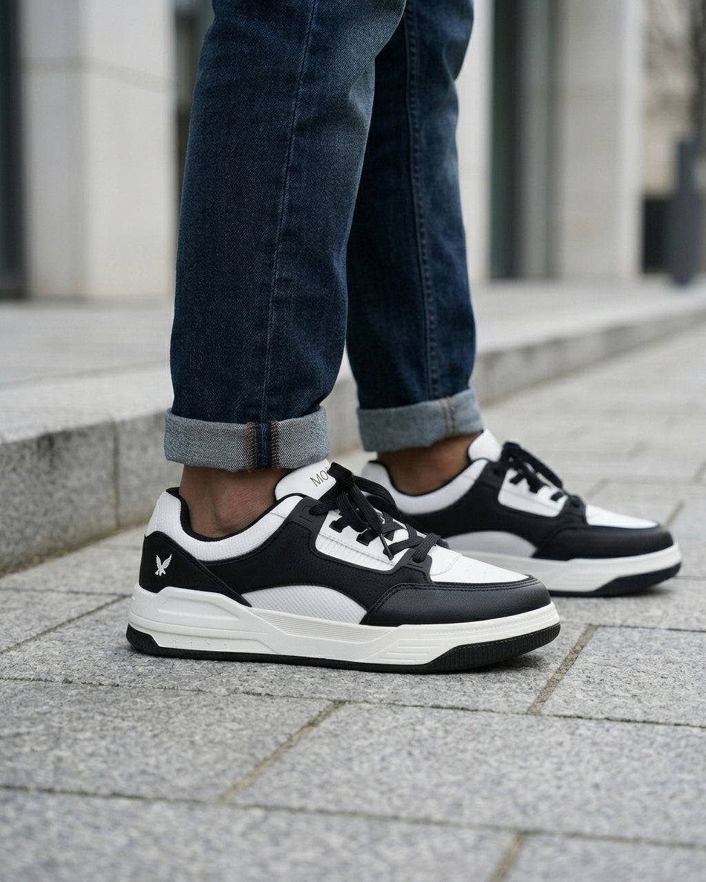 Goldstar Black White Panda Colorway Casual Sneakers For Men GS158