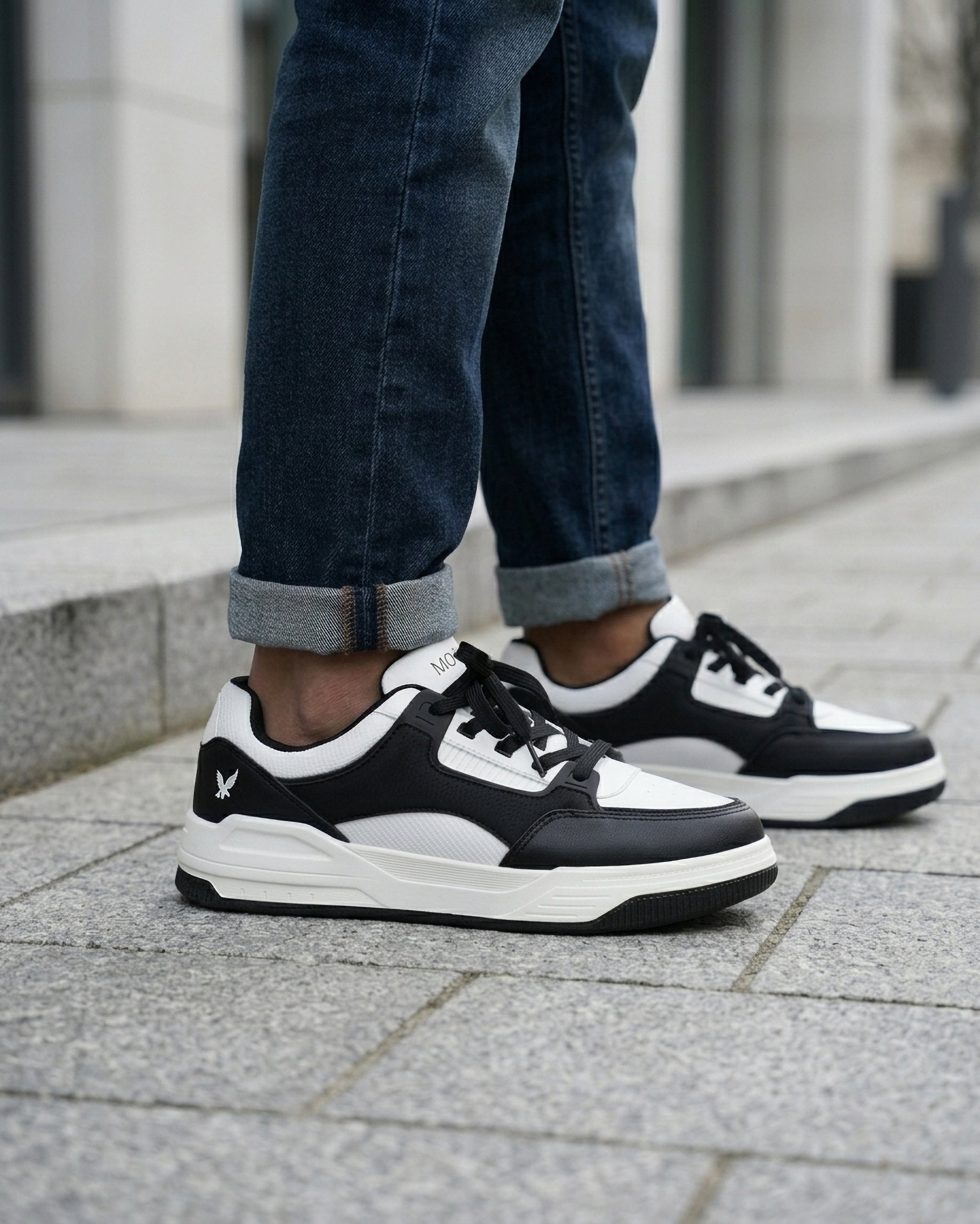 Goldstar Black White Panda Colorway Casual Sneakers For Men GS158