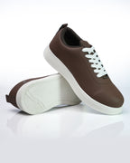 Goldstar Coffee Brown Minimalist Casual Sneakers For Men GS159