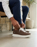 Goldstar Coffee Brown Minimalist Casual Sneakers For Men GS159