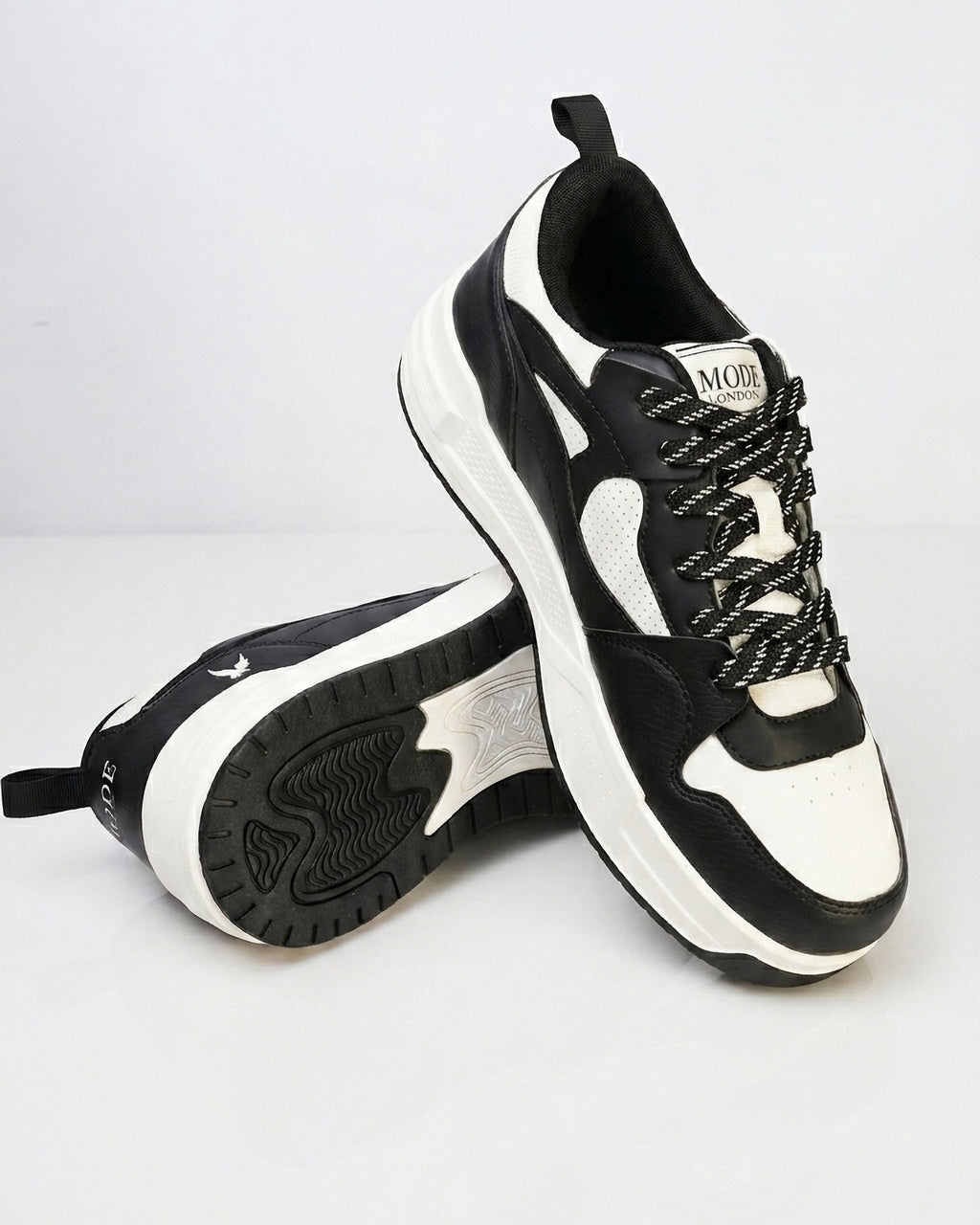 Goldstar Black Off-White Chunky Casual Sneakers For Men GS161