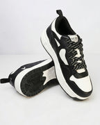 Goldstar Black Off-White Chunky Casual Sneakers For Men GS161