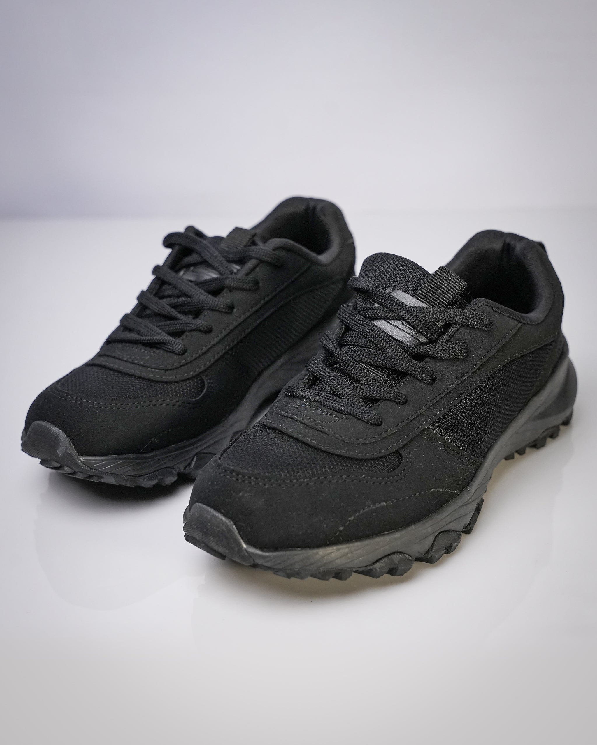 Goldstar Full Black Sports Running Shoes For Men GS162