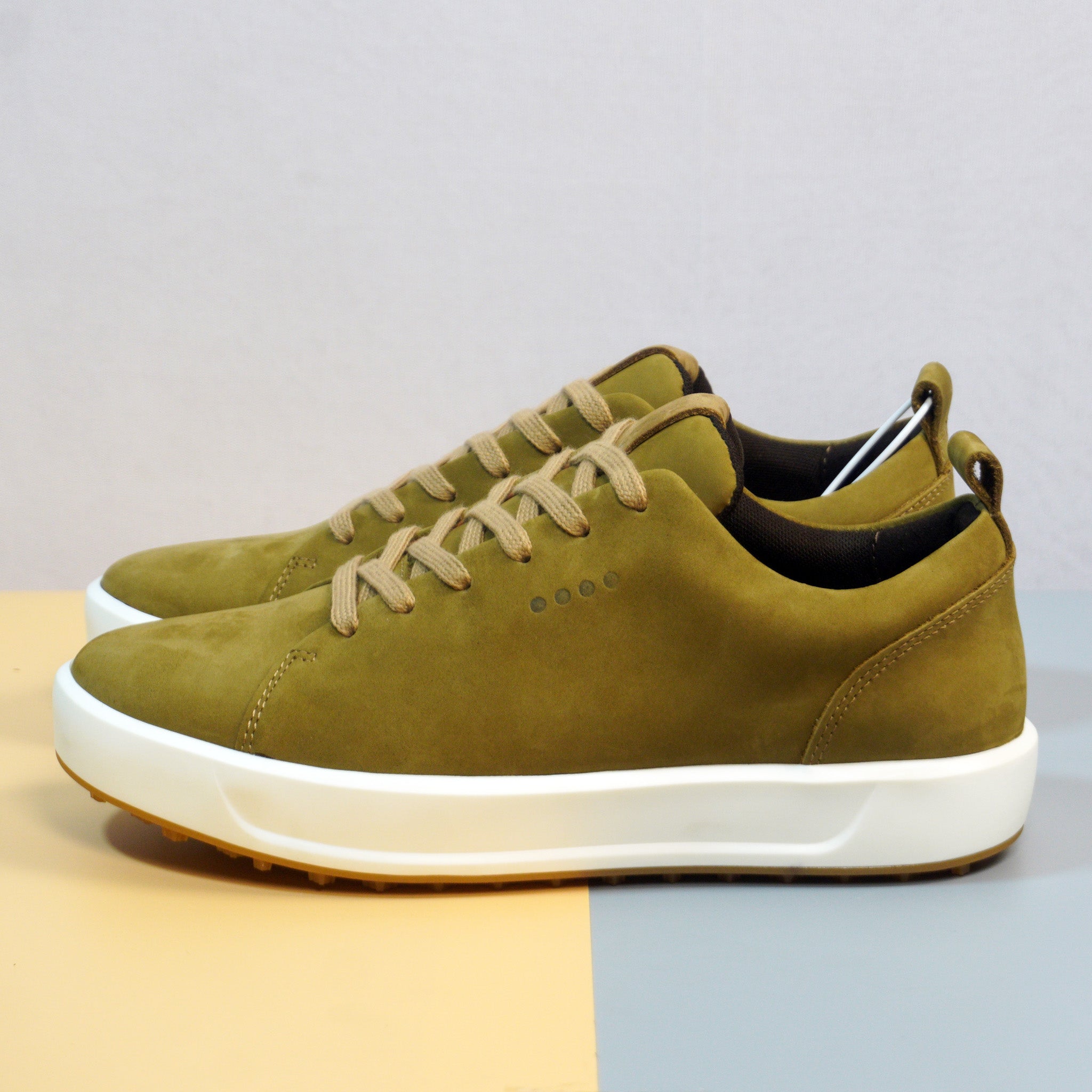 Sporty Gulf Sneakers with Premium Olive Nubuck Finish  [GS111]
