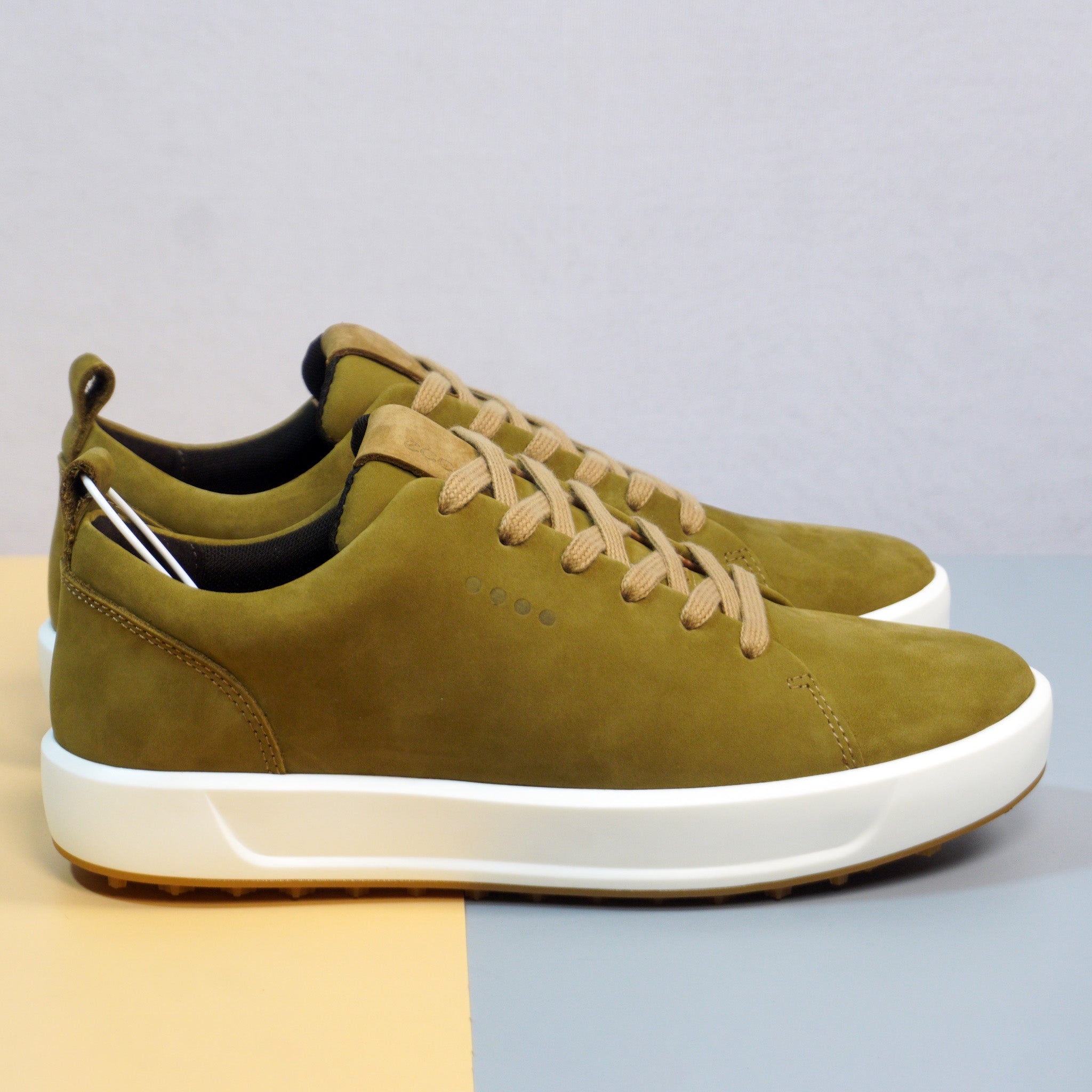 Sporty Gulf Sneakers with Premium Olive Nubuck Finish  [GS111]