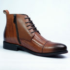 Men's Two‑Tone Leather Dress Boots [GS107]