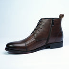 Men's Two‑Tone Leather Dress Boots [GS107]