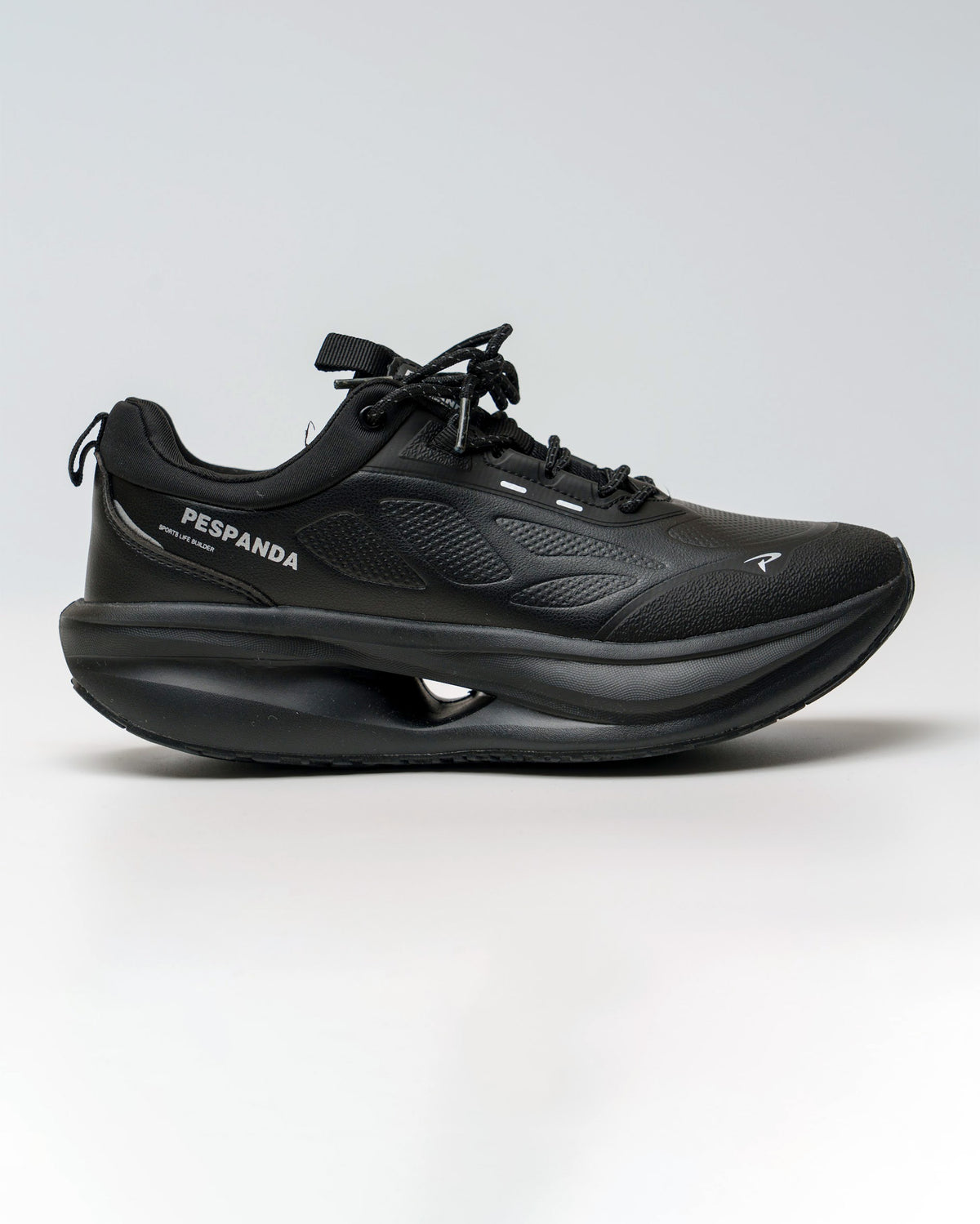 Black PESPANDA Men’s Orthopedic Rocker-Bottom Shoes GS184 – Jutapasal