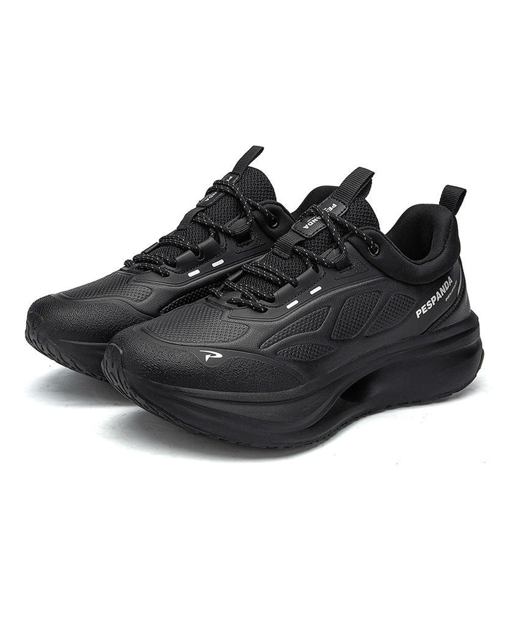 Black PESPANDA Men’s Orthopedic Rocker-Bottom Shoes GS184 – Jutapasal