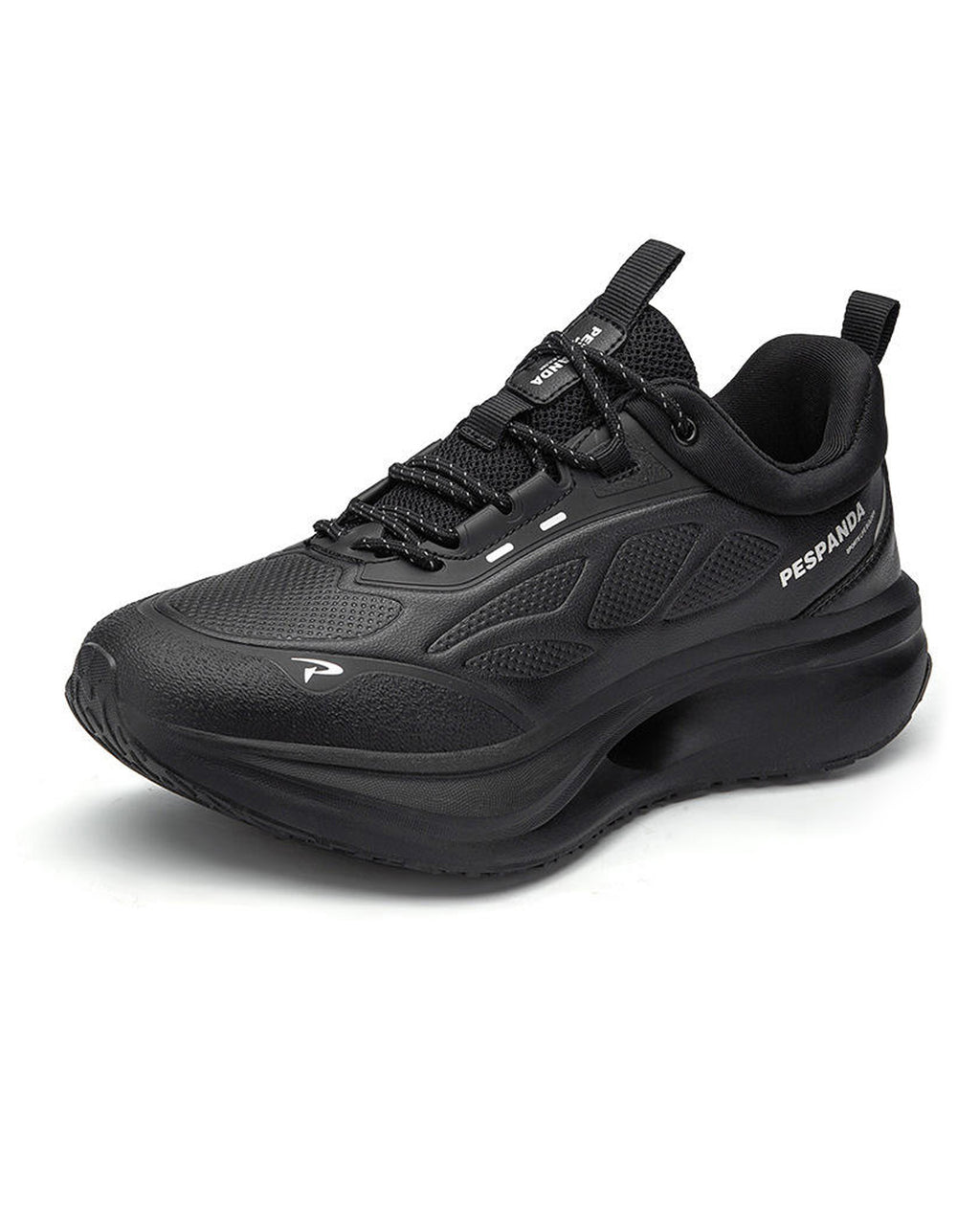 Black PESPANDA Men’s Orthopedic Rocker-Bottom Shoes GS184 – Jutapasal