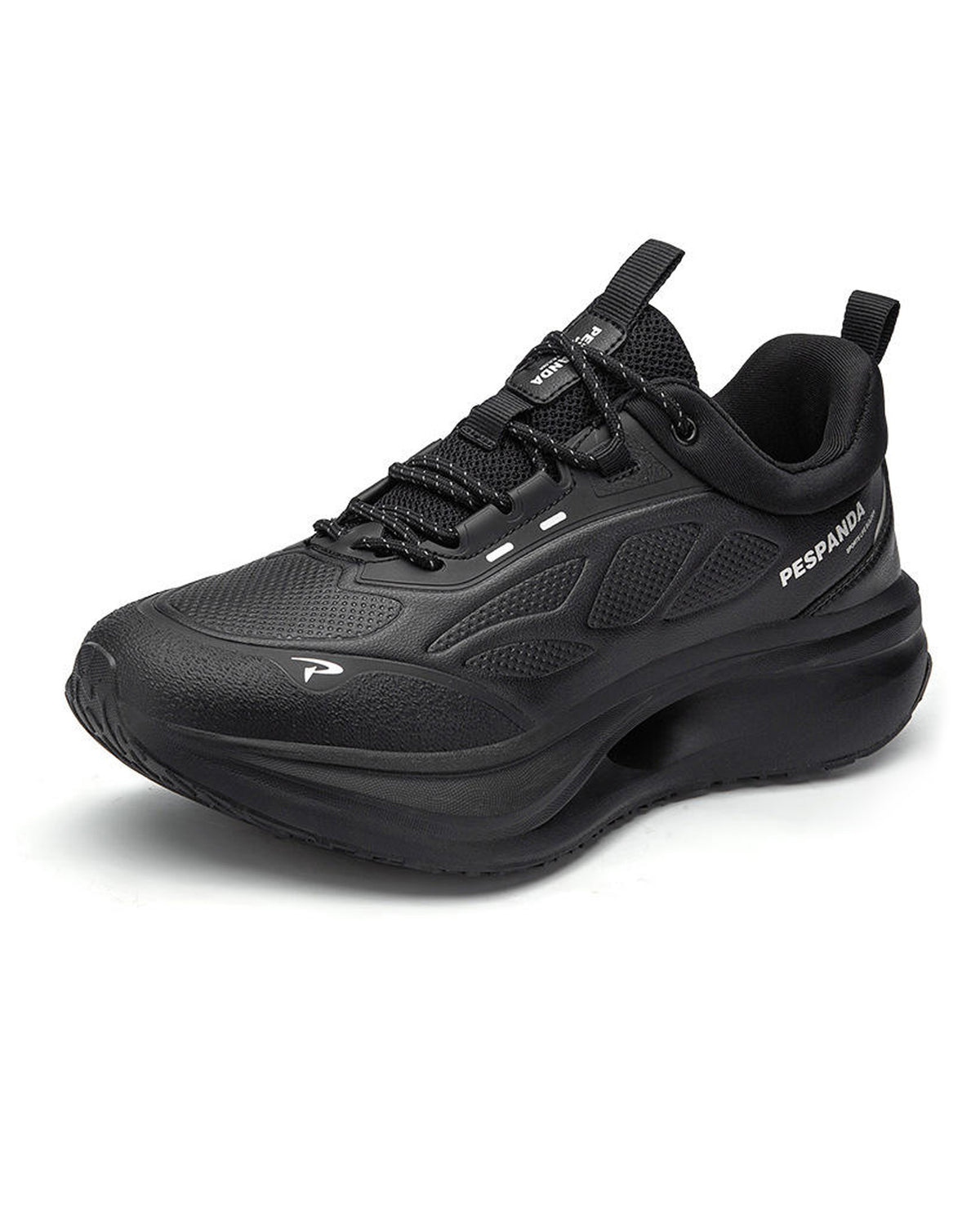 Black PESPANDA Men’s Orthopedic Rocker-Bottom Shoes GS184 – Jutapasal
