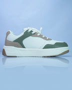SONGTA White Beige Olive Casual Sneakers For Men GS169
