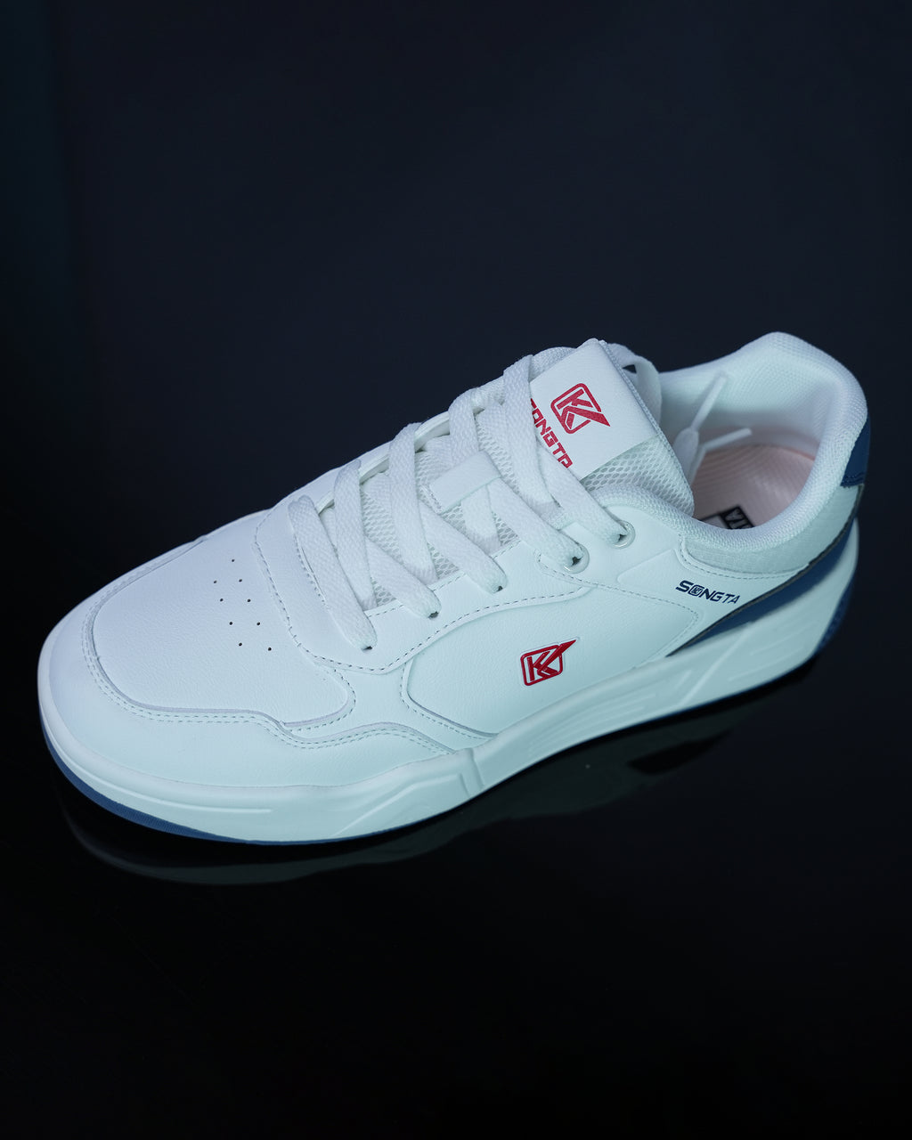 SONGTA White Navy Casual Sneakers For Men GS170