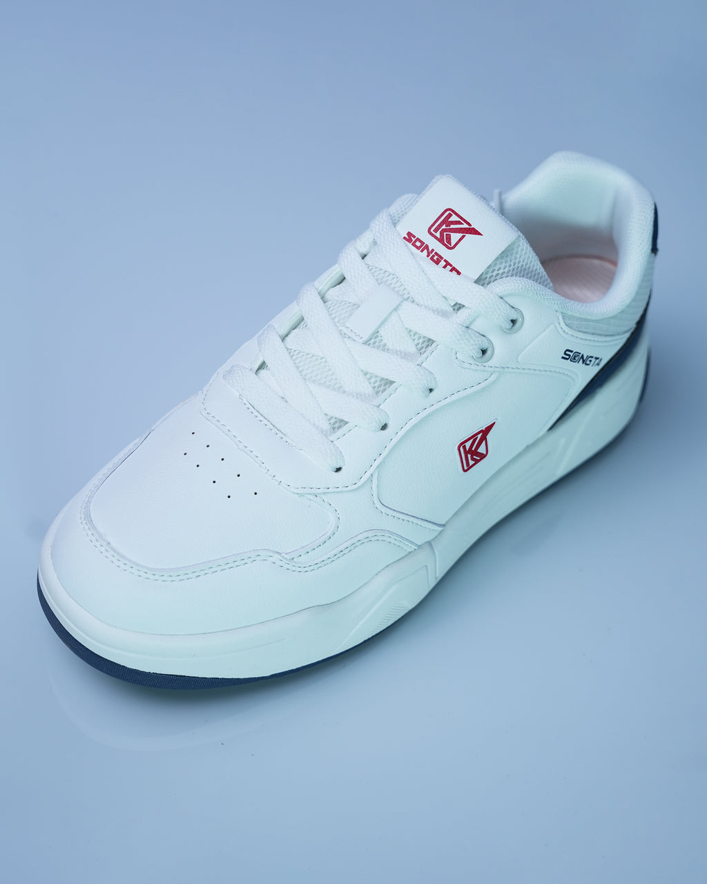 SONGTA White Navy Casual Sneakers For Men GS170