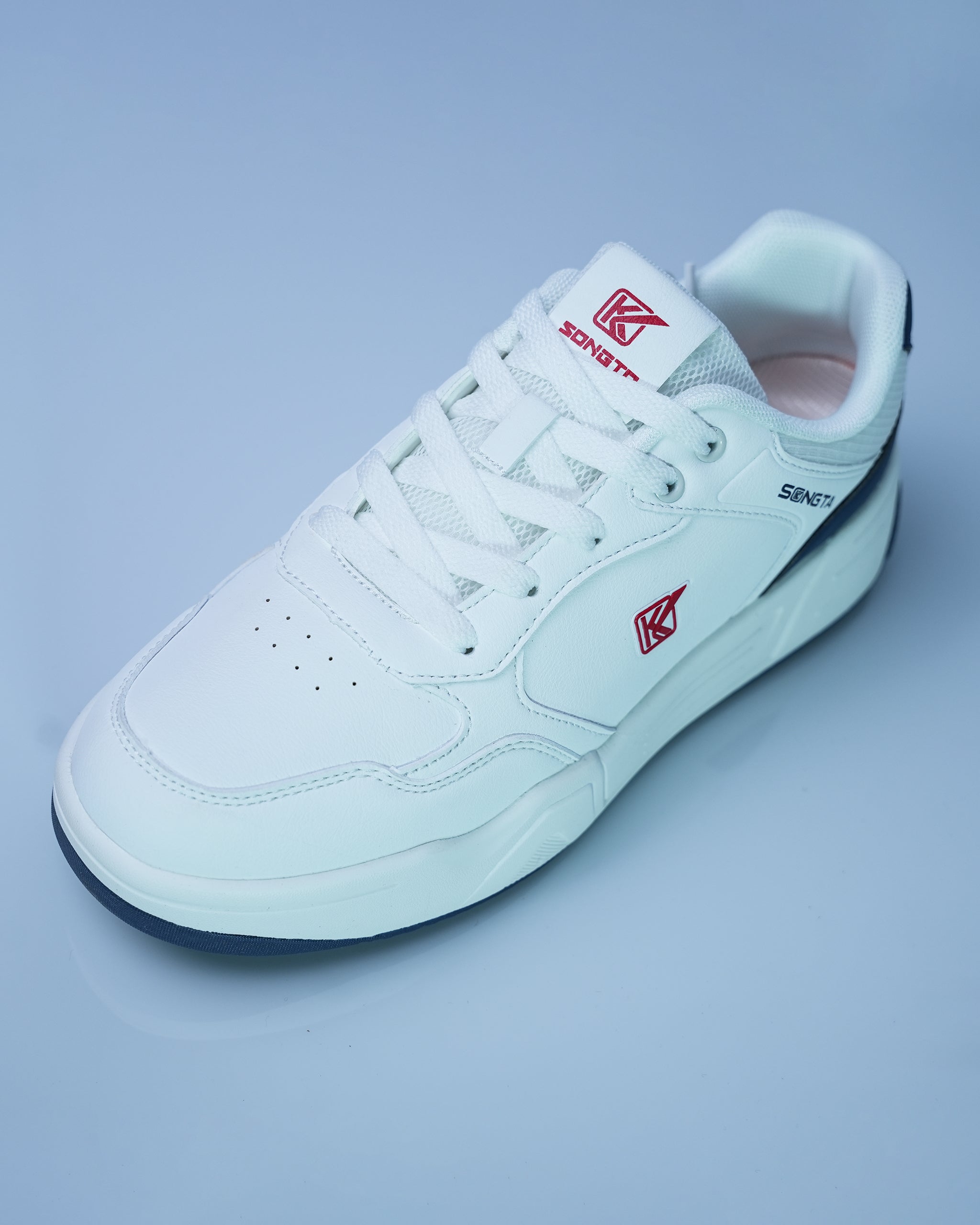 SONGTA White Navy Casual Sneakers For Men GS170
