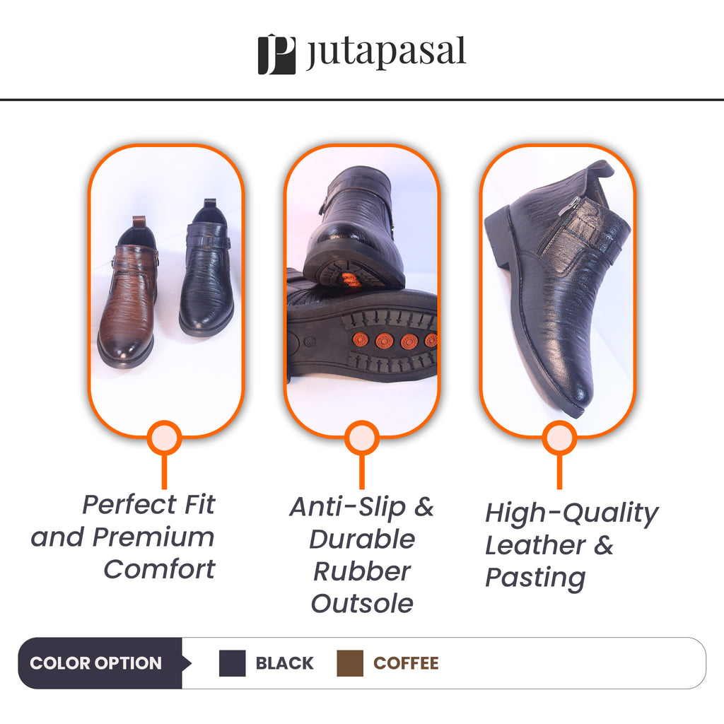 Men’s Premium Leather Ankle Boot – Perfect Fit & Premium Comfort