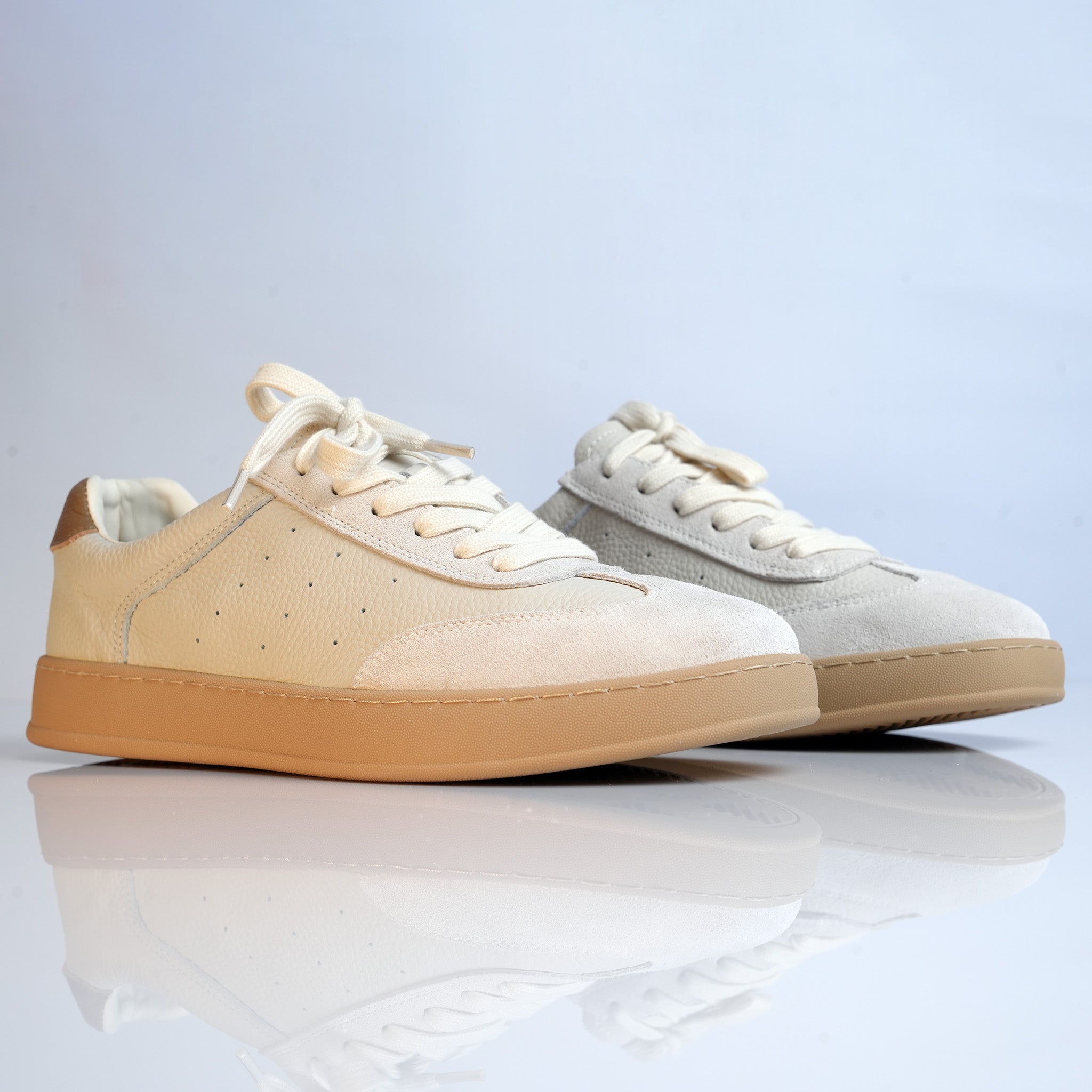 Genuine Leather T-Toe Sneakers for Men [GS129]