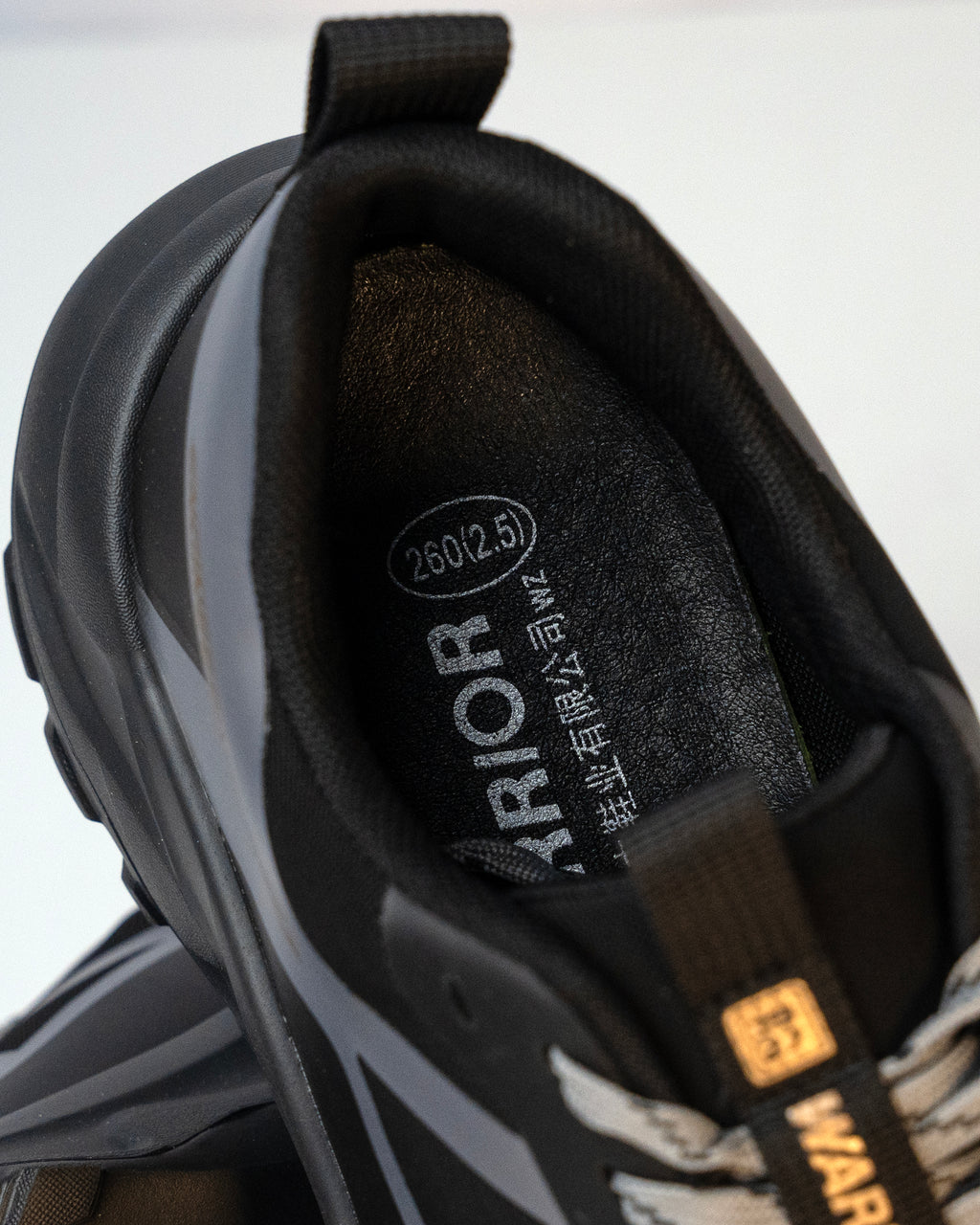 Warrior Black Grey Leisure Sports Shoes For Men GS143