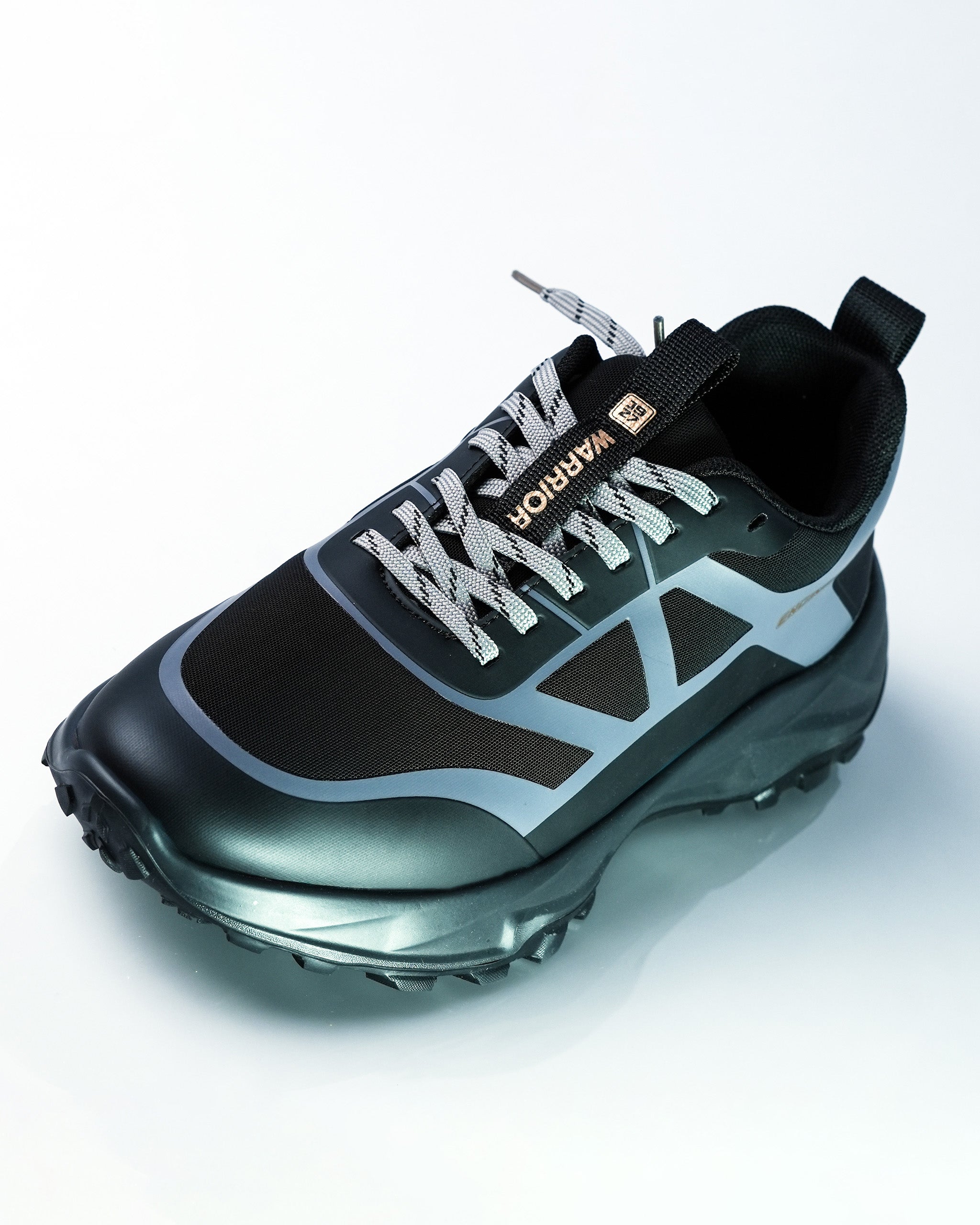 Warrior Black Grey Leisure Sports Shoes For Men GS143
