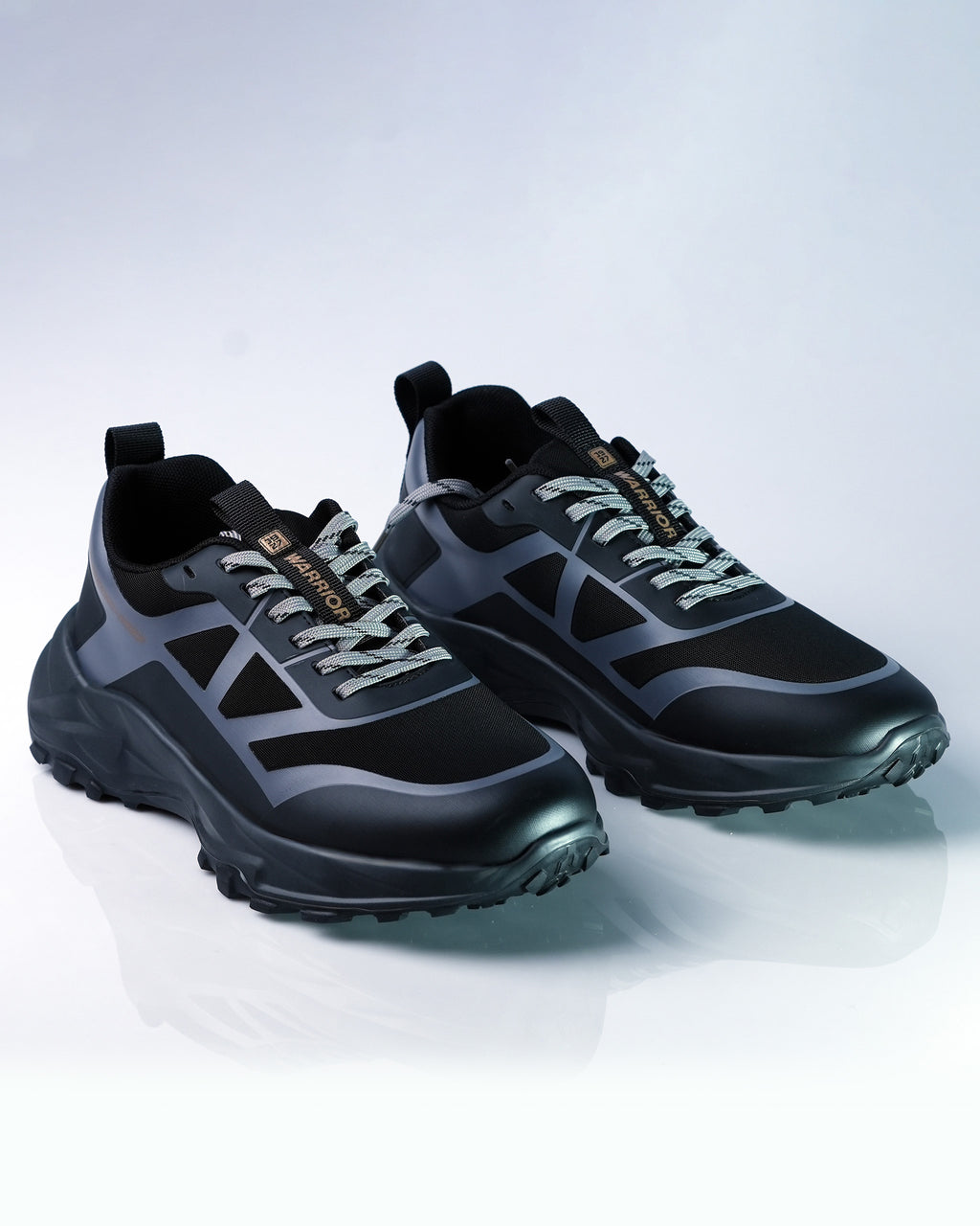 Warrior Black Grey Leisure Sports Shoes For Men GS143