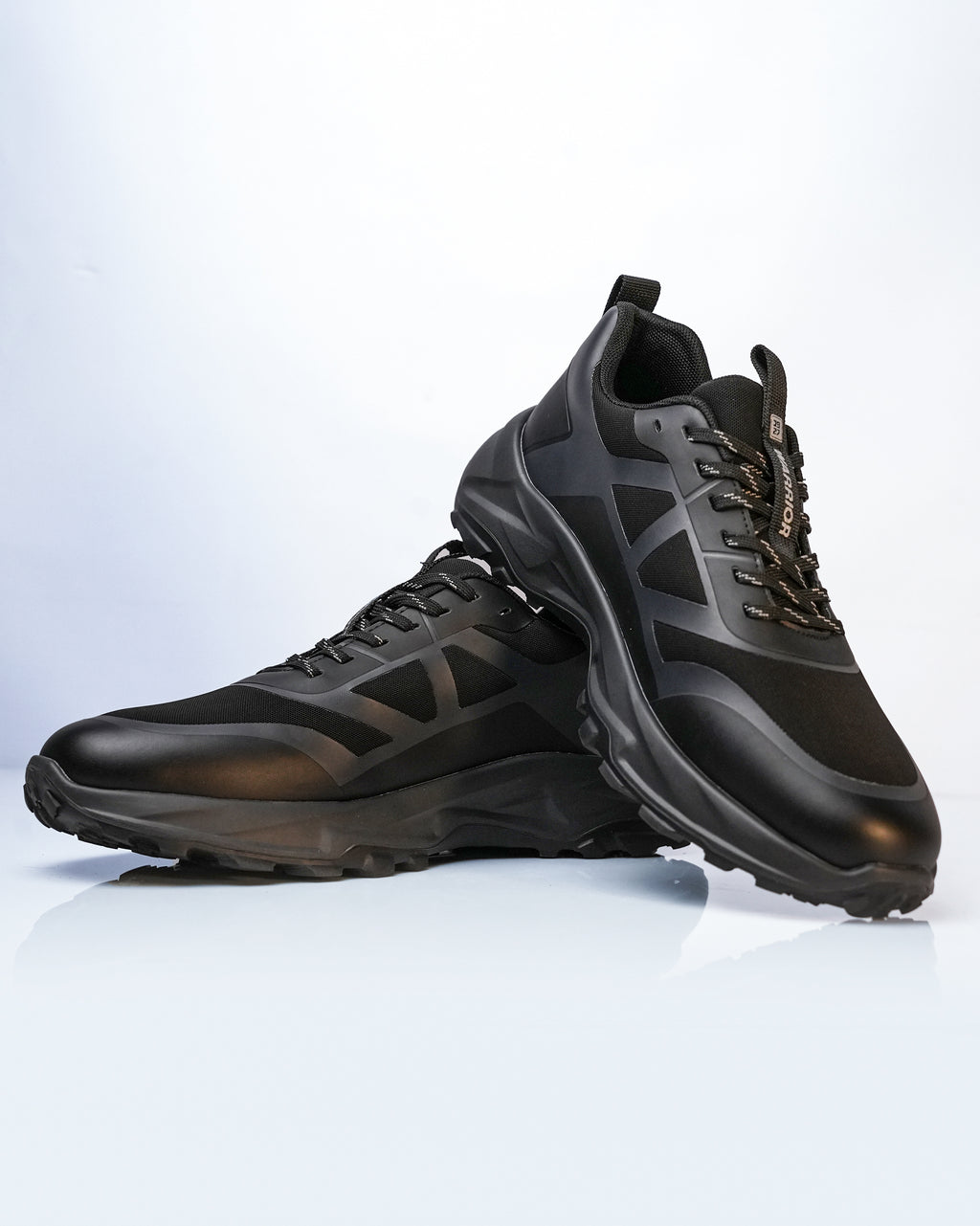 Warrior Black Grey Leisure Sports Shoes For Men GS143
