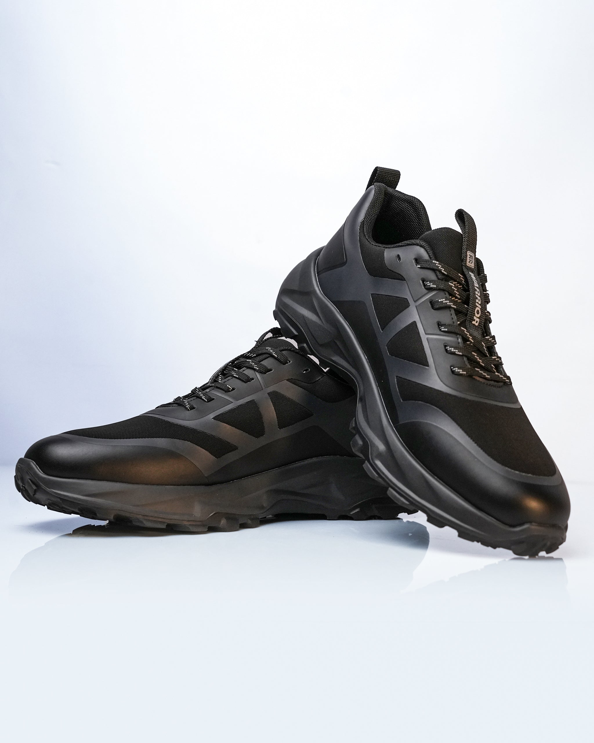Warrior Black Grey Leisure Sports Shoes For Men GS143