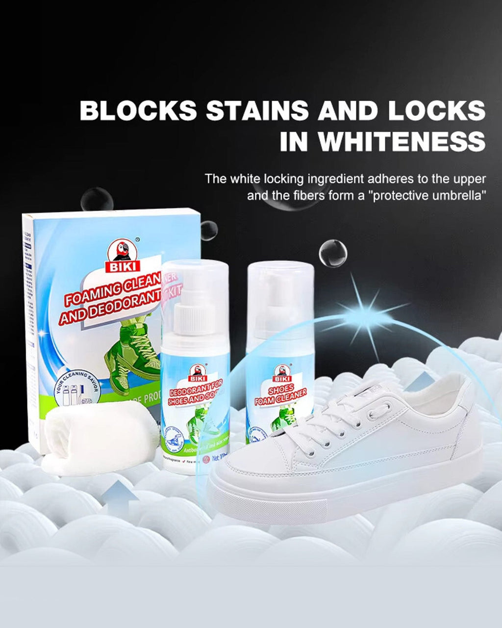 Biki Foaming Cleaner & Deodorant Kit [AC004] - Jutapasal