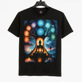 Black T-shirt Featuring a Colorful Graphic Print GC22 - Jutapasal