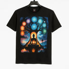 Black T-shirt Featuring a Colorful Graphic Print GC22 - Jutapasal