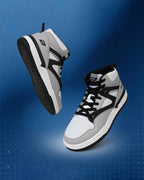 Bond Street Men's Grey &amp; Black Casual Sneakers GS172 - Jutapasal