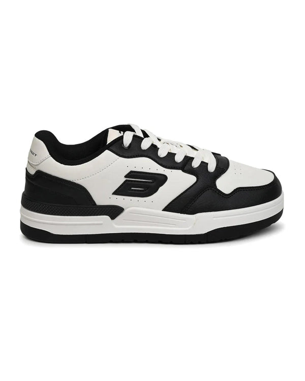 Bond Street Men's White &amp; Black Casual Sneakers GS171