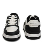 Bond Street Men's White &amp; Black Casual Sneakers GS171 - Jutapasal