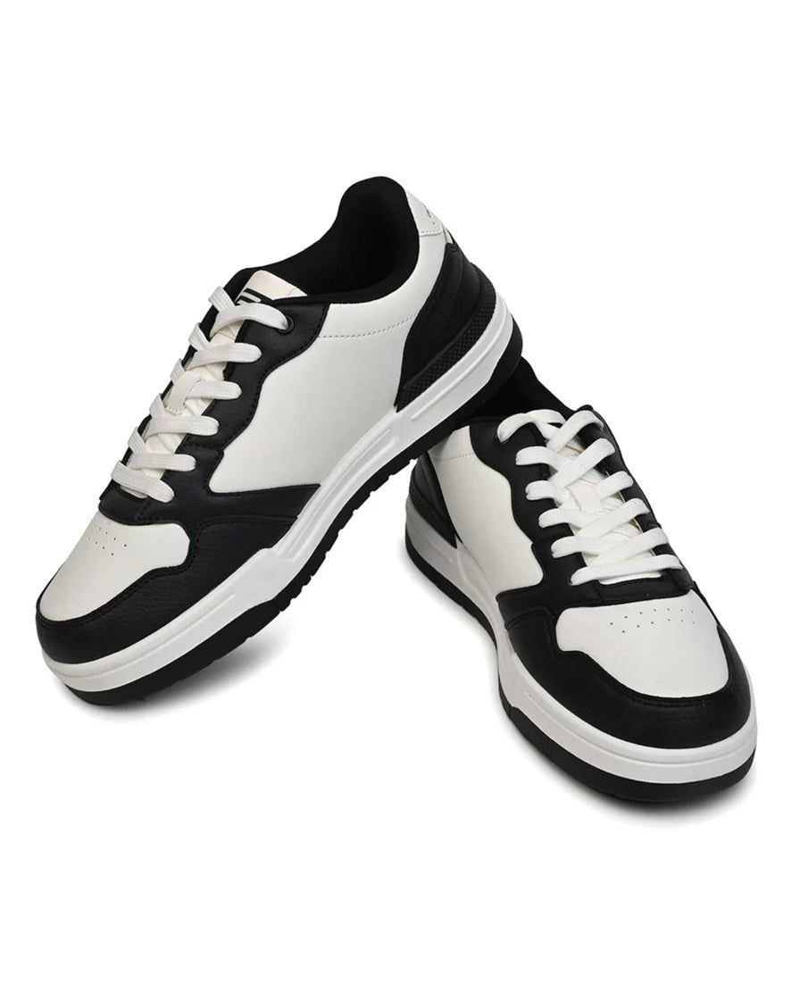 Bond Street Men's White &amp; Black Casual Sneakers GS171 - Jutapasal