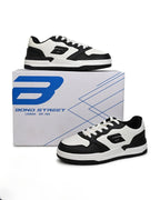 Bond Street Men's White &amp; Black Casual Sneakers GS171 - Jutapasal