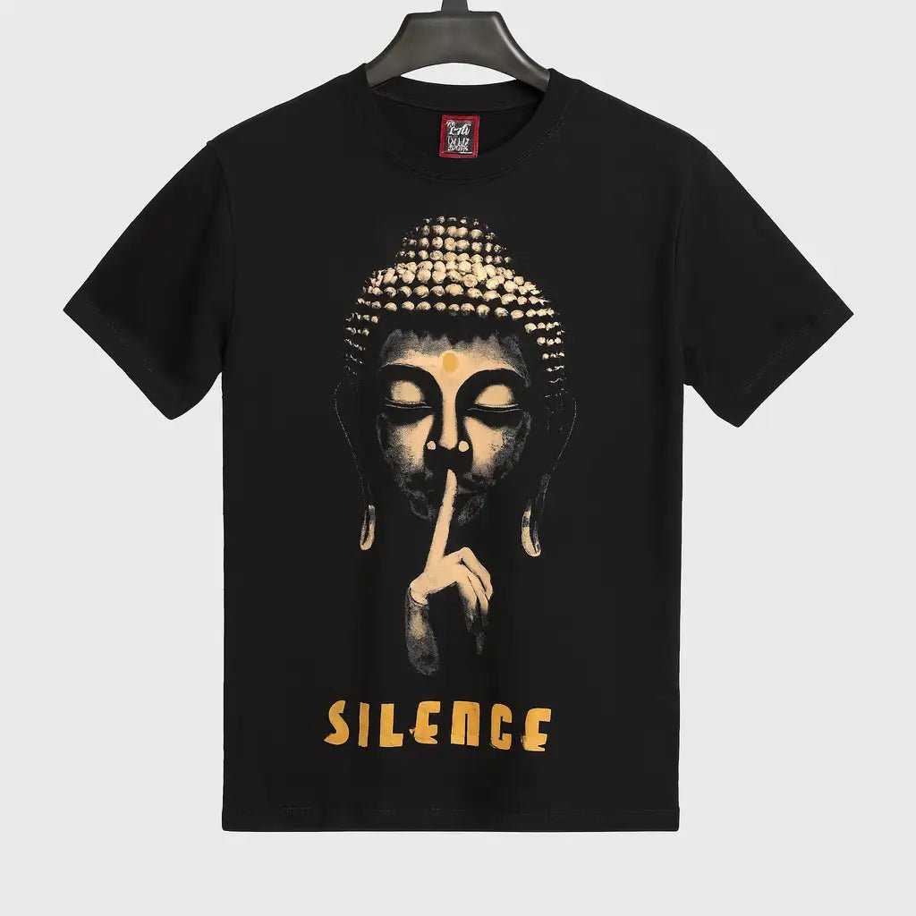 Buddha Head Pattern Cotton Tee GC21 - Jutapasal