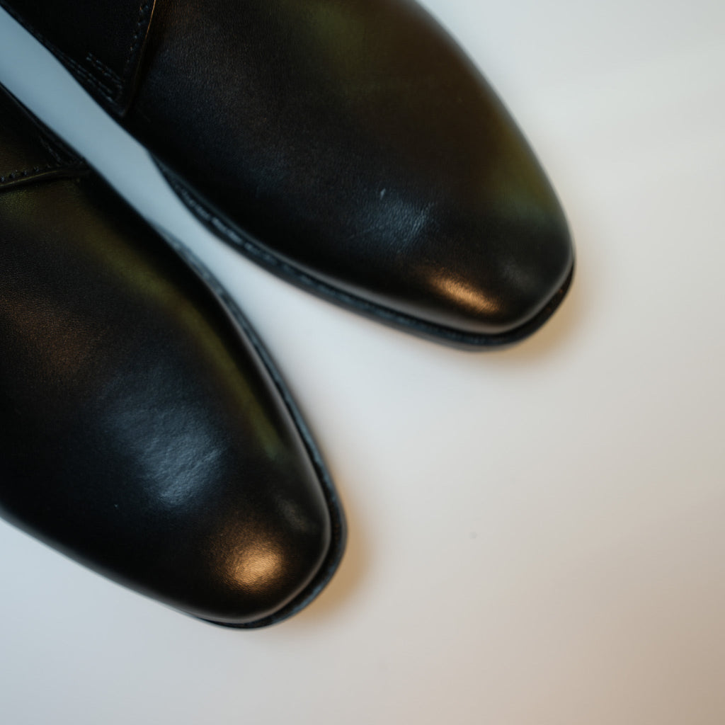 Classic Black Single Monk Strap Shoes [GS122] - Jutapasal