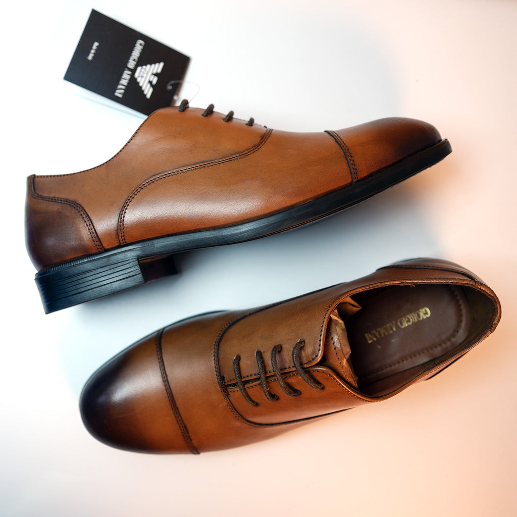 Classic Brown Cap - Toe Oxford Shoes [GS119] - Jutapasal