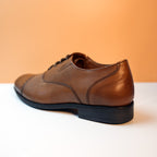 Classic Brown Cap - Toe Oxfords with Brogue Detailing [GS120] - Jutapasal