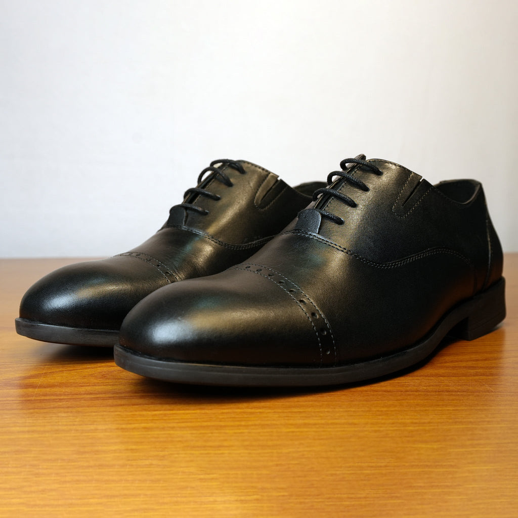 Classic Brown Cap - Toe Oxfords with Brogue Detailing [GS120] - Jutapasal